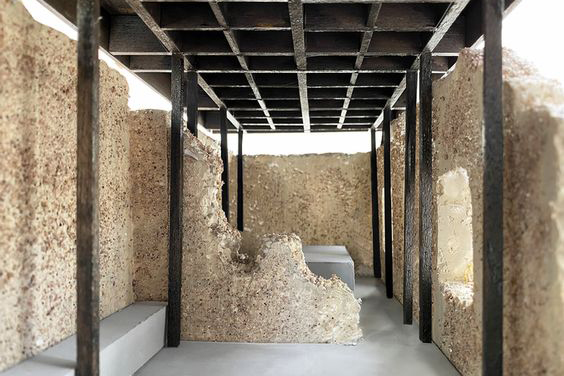 Room of Memory (soffitto a cassettoni modellino), Associates Architecture, Argentiera (SS), 2019