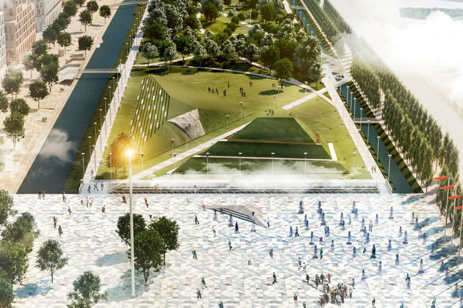 Central Park (render generale), Openfabric, Kaliningrad, Russia, 2018-2019