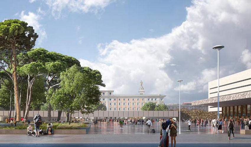 Piazza dei Cinquecento, A402studio, Roma, 2021, terzo posto