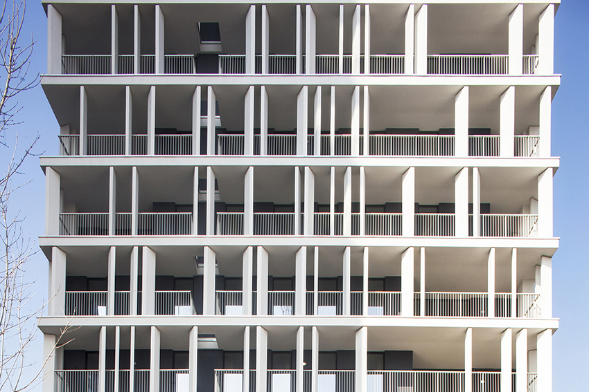 Housing sociale Cascina Merlata (facciata meridionale), B22, Milano, 2012-2015; fotografia di Filippo Romano