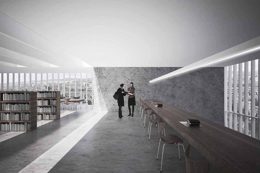 Varna Library (render con sala lettura), dianarchitecture, Varna, Bulgaria, 2015 (non realizzato)