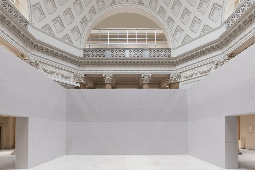 exhibition architecture at Art Quadriennale, Alessandro Bava, Roma, 2020; fotografia di Paul Levack