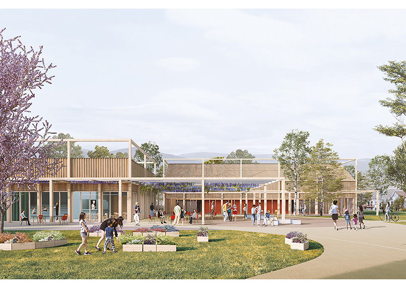 New School Complex, SET Architects, Sassa (AQ), 2018, 1° premio