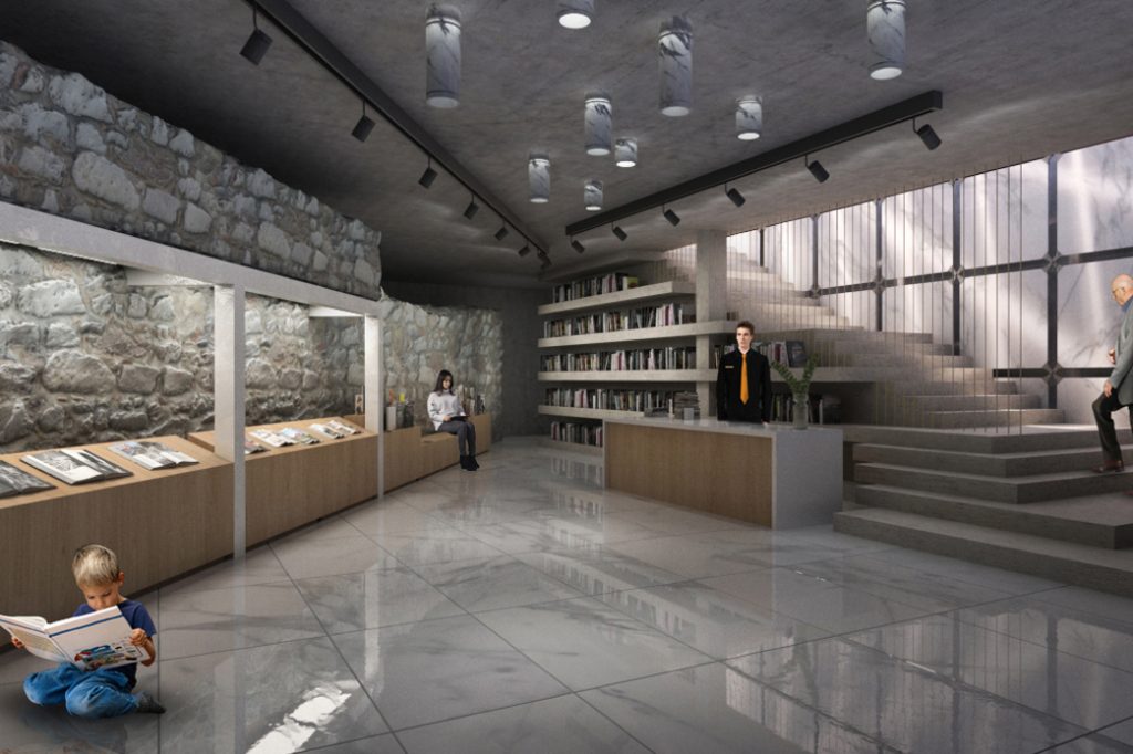 Progetto per la nuova uscita del museo delle Cappelle Medicee (layout tavole), IOSA architettura, Firenze,
2020