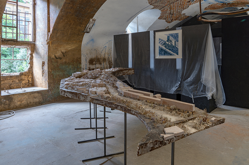 Teatro Aperto del Cervo (modello), Atelier Remoto, Biella, 2019 - Premio Federico Maggia, Fondazione Sella; fotografia di Natanael Guzman