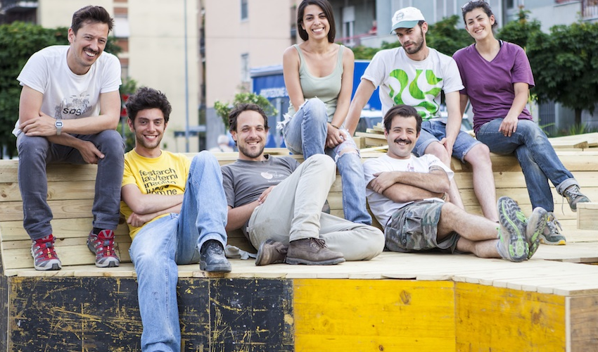 Il team di orizzontale, composto da: Jacopo Ammendola, Juan López Cano, Giuseppe Grant, Margherita Manfra, Nasrin Mohiti Asli, Roberto Pantaleoni, Stefano Ragazzo.