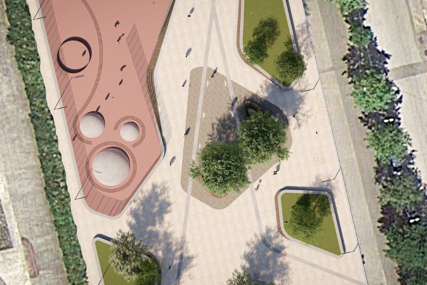 Proposta di riqualificazione di Piazza V. Bachelet, VIRAR Architettura, Maglie (LE), 2023