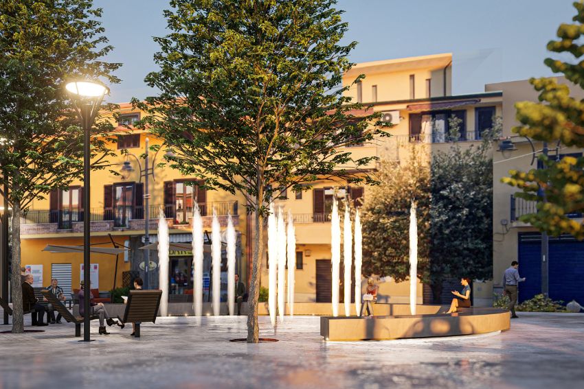 Proposta di riqualificazione di Piazza Municipio Cancello e Arnone, VIRAR Architettura, Salerno (SA), 2023