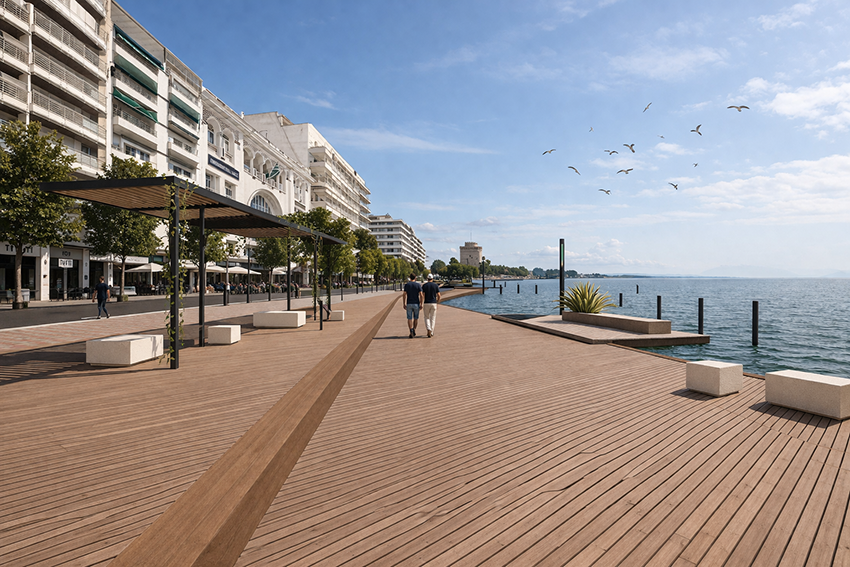 Espansione del lungomare di Salonicco, Spazio Trasversale Architects, Salonicco, Grecia, 2024