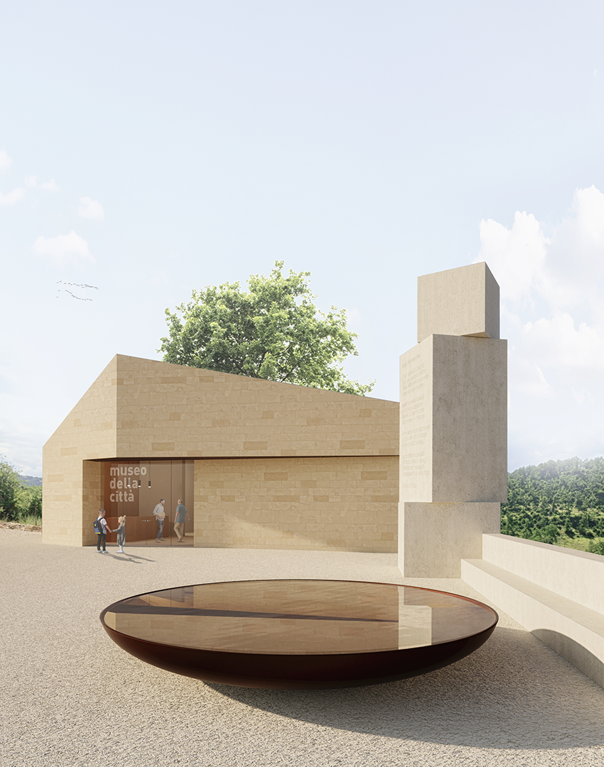 Museo della Città di Amatrice, Matrice Architetti, Amatrice (RI), 2022, Architettura