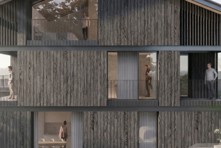 Foresteria Primiero Energia, STUDIO BOTTER, San Martino di Castrozza (TN), Concorso di progettazione, 1° classificato, con Studio Bressan